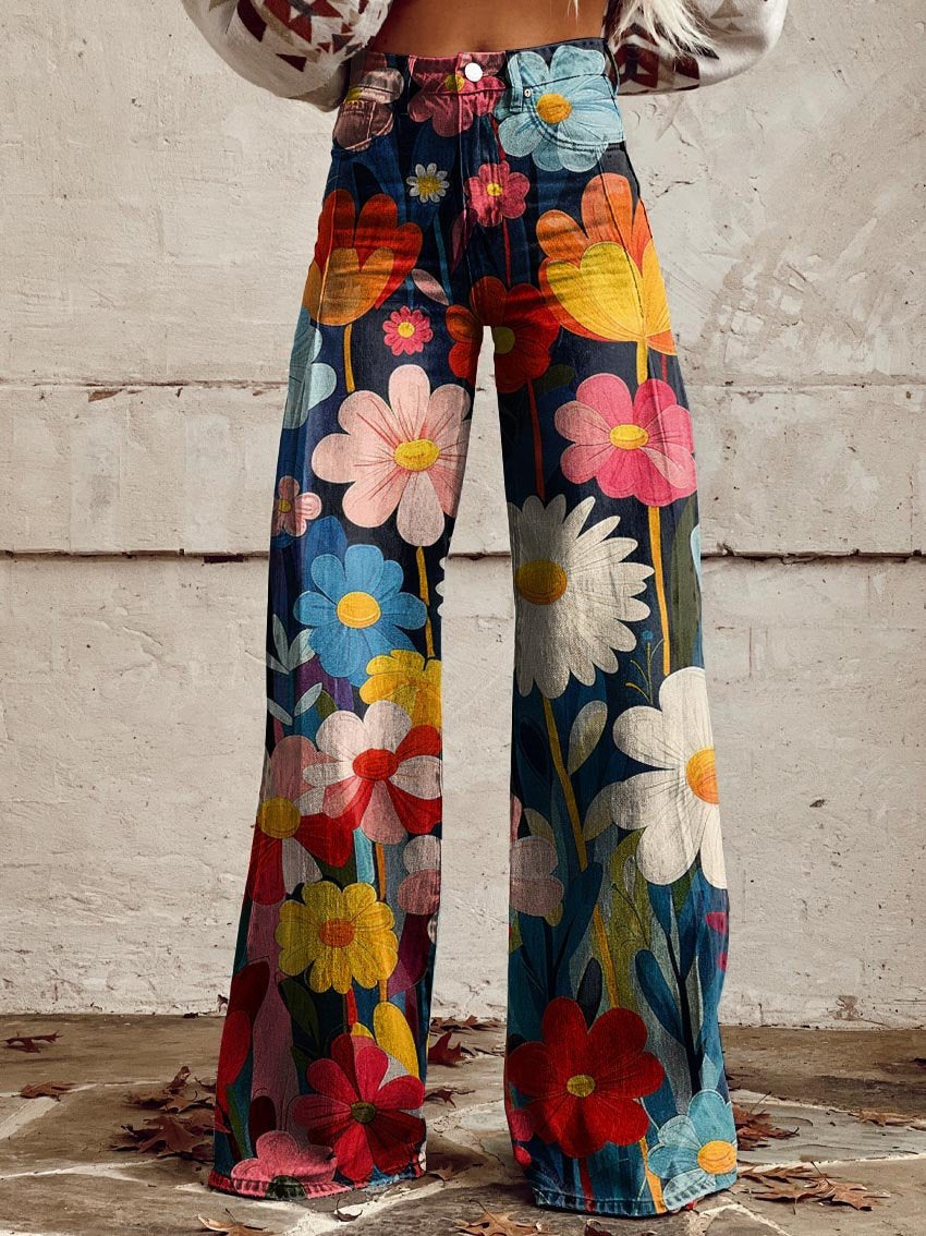 Léna - Floral Wide Pants 1