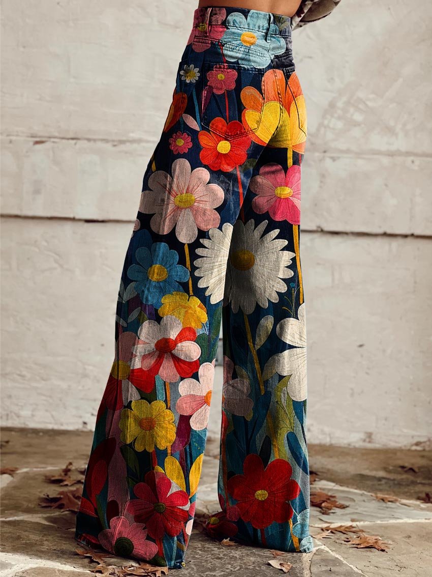 Léna - Floral Wide Pants 2