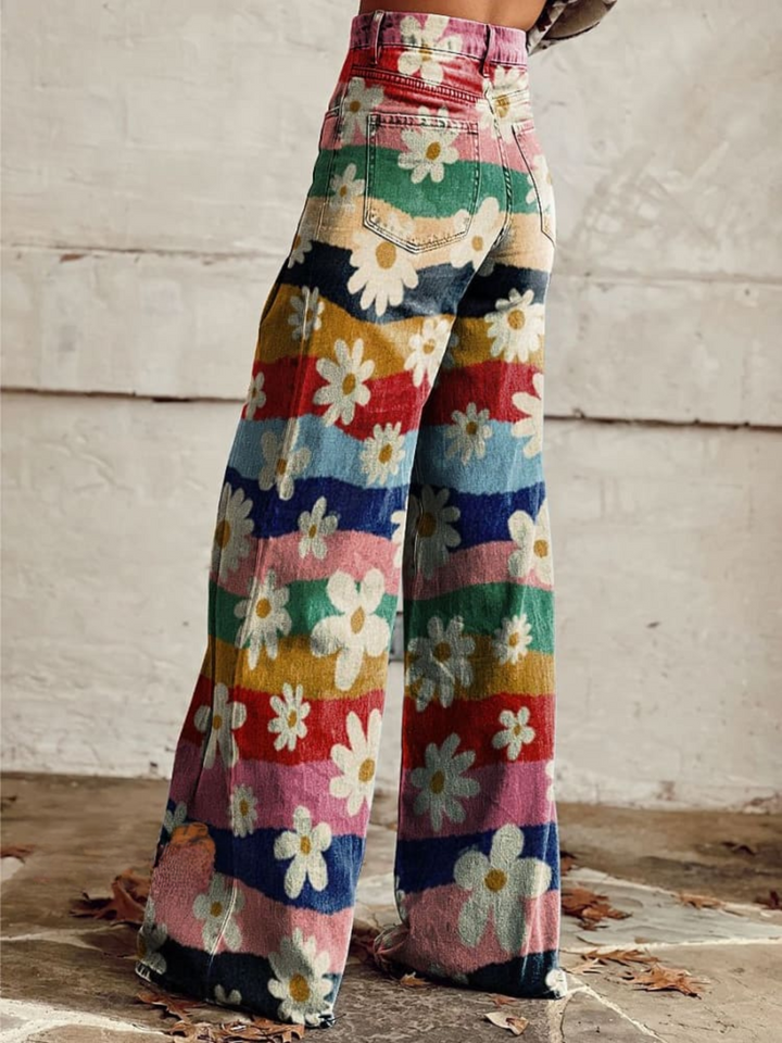 Léon - Elegant Floral Trousers 2