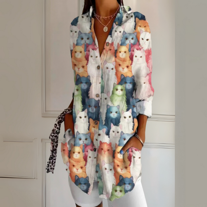 Maribel™ | Animal Blouse 0