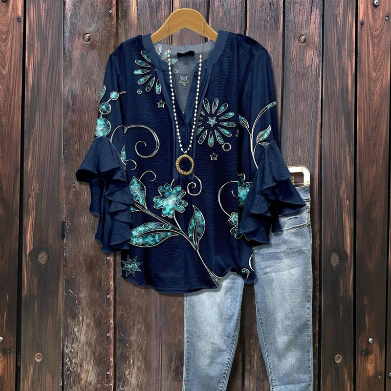 Marivelia | Vintage Floral Blouse 0