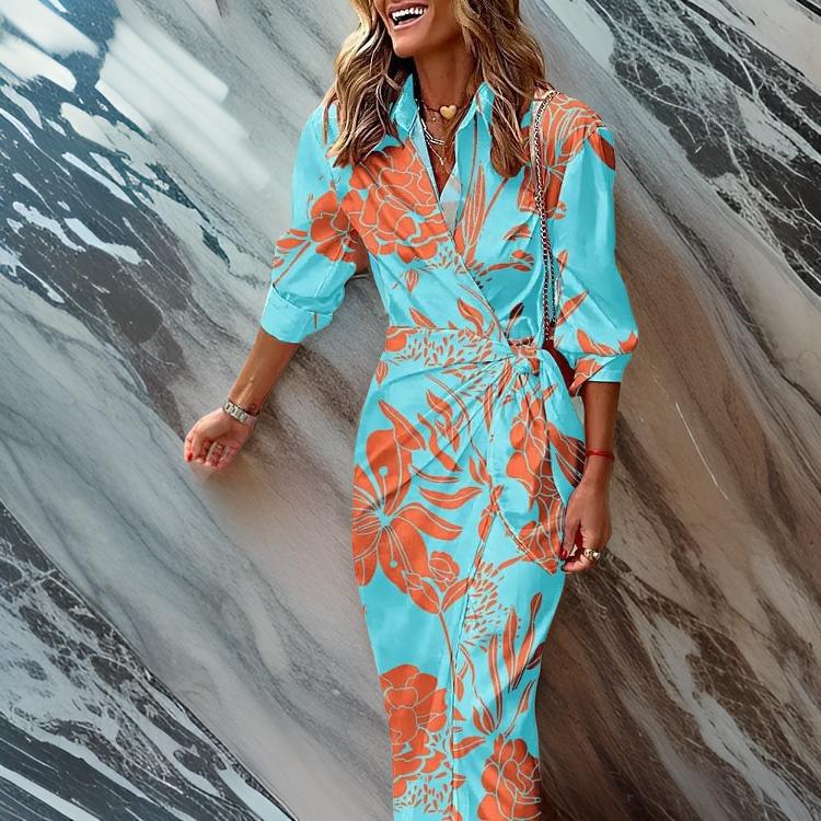 Miral™ | Elegant Wrap Summer Dress 9