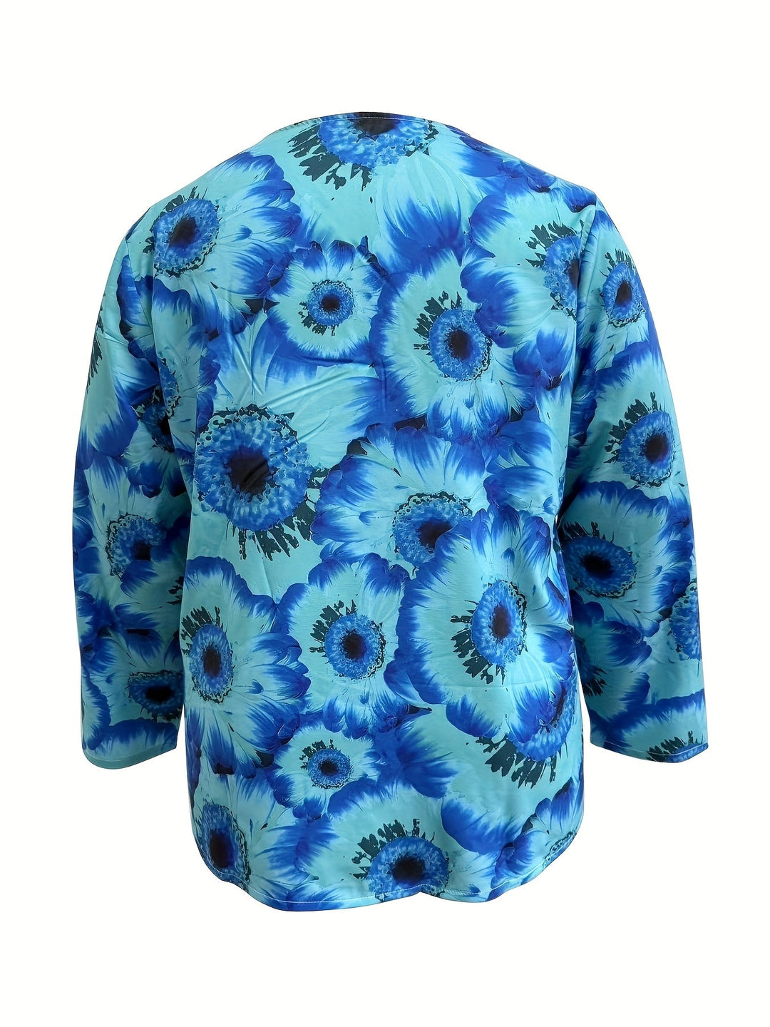 Selira™ | Watercolour Floral Long Sleeve Blouse 2