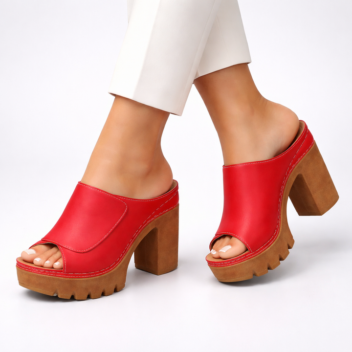 Sophia | Black Platform Heels for Women 4
