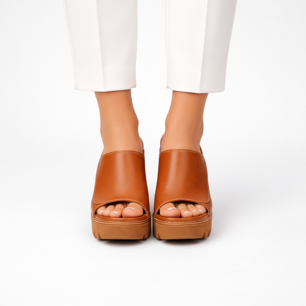 Sophia | Black Platform Heels for Women 6