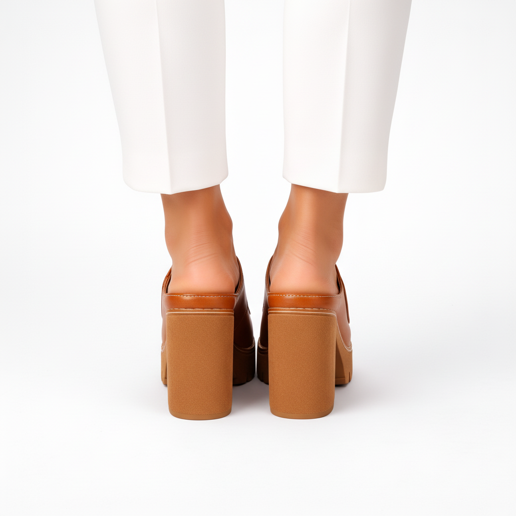 Sophia | Black Platform Heels for Women 7