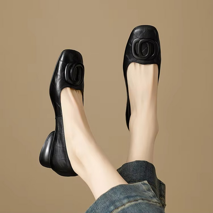 Sophia | Elegant Black Ballet Flats 0