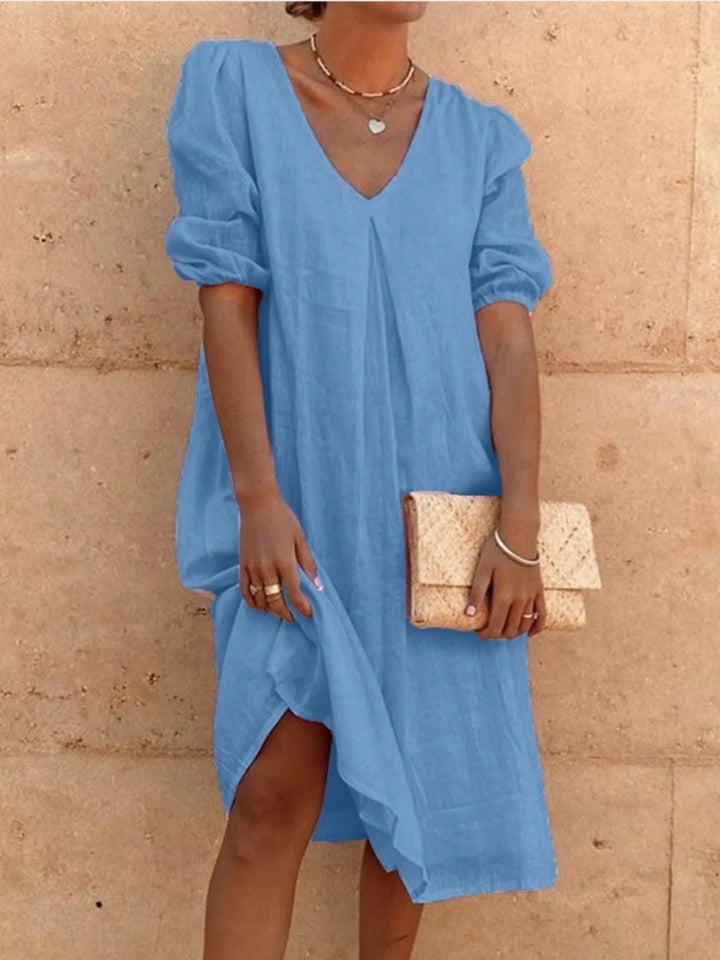 Sophia | Long Sleeve Floral Midi Dress for Women 0