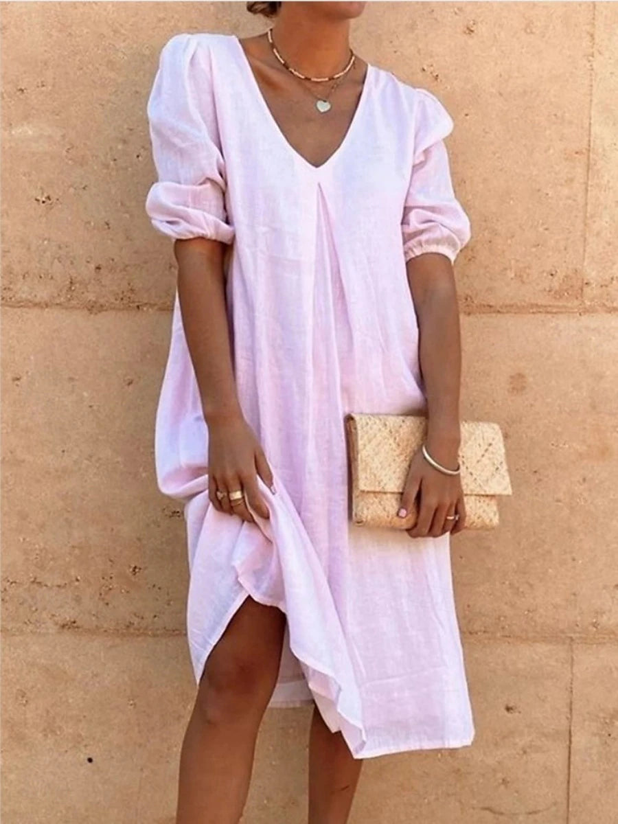 Sophia | Long Sleeve Floral Midi Dress for Women 2