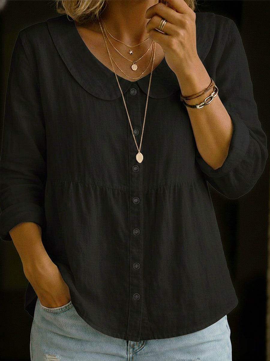 Penelope | Blouse with Elegant Collar