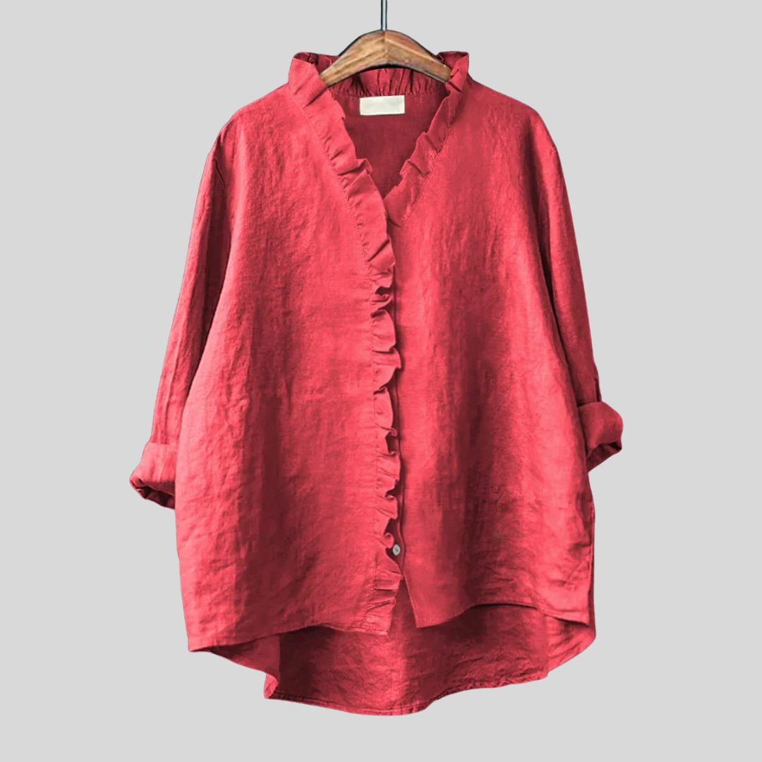 Aurora | Blouse with Ruffle Detail