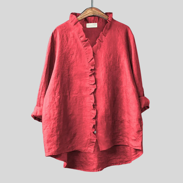 Aurora | Blouse with Ruffle Detail