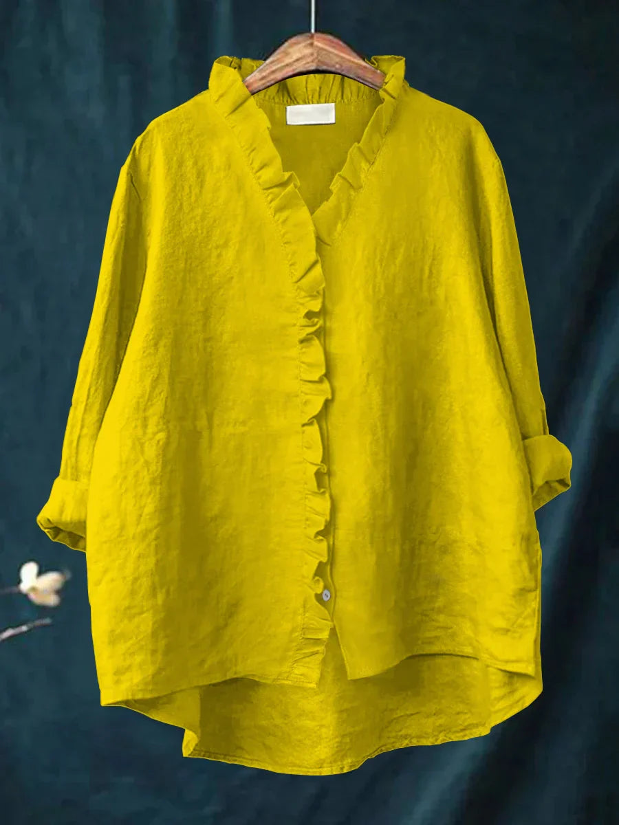 Aurora | Blouse with Ruffle Detail