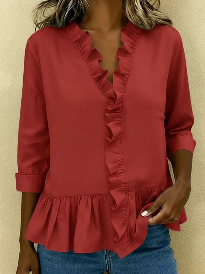 Sophia | White Silk Blouse for Women 1