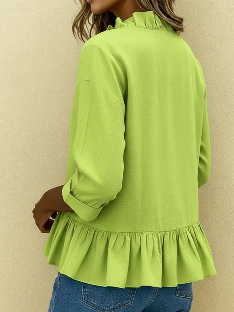 Sophia | White Silk Blouse for Women 3
