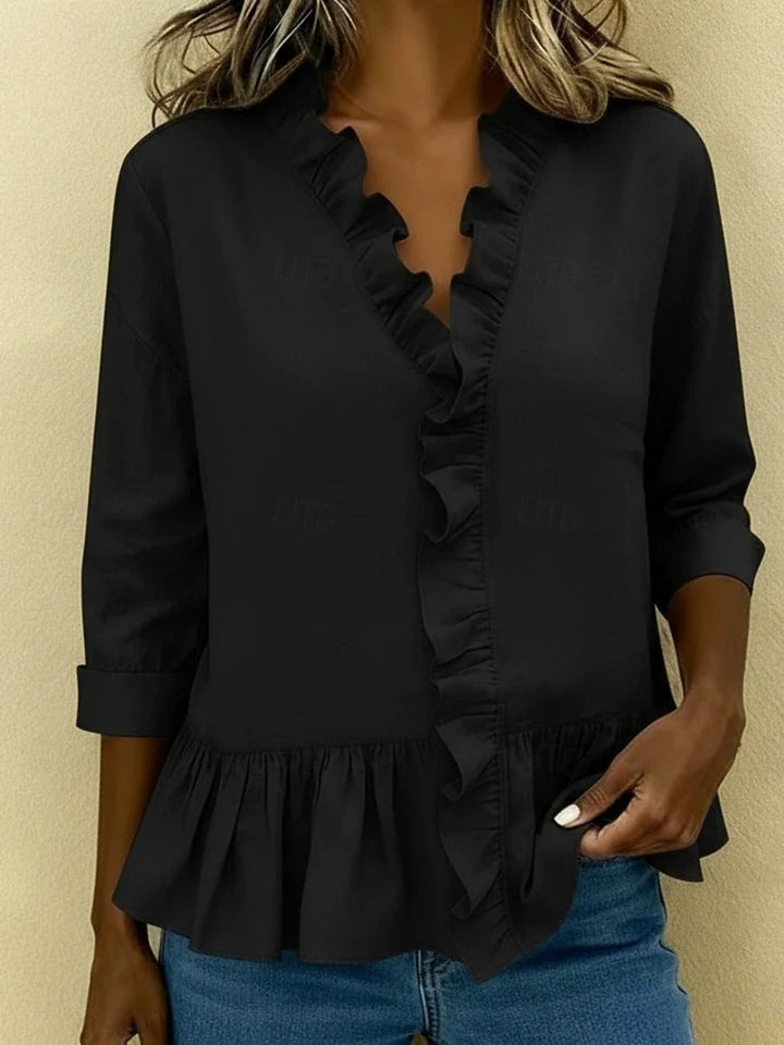 Sophia | White Silk Blouse for Women 6