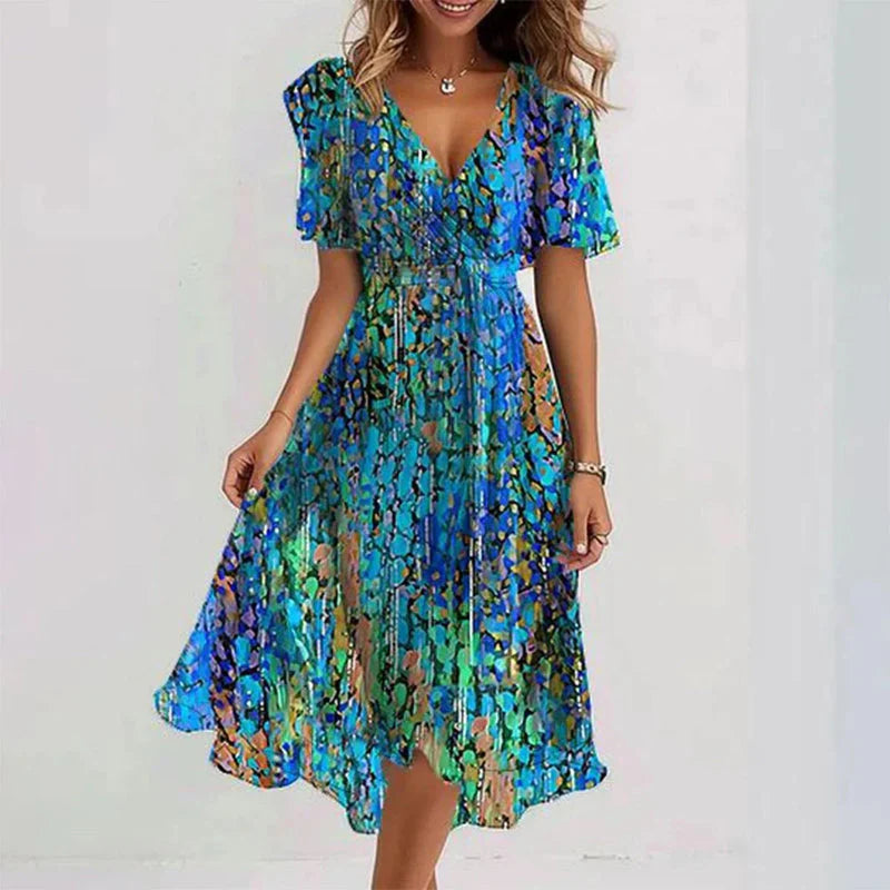 Sophia | White Summer Dress for Wedding Guests 0
