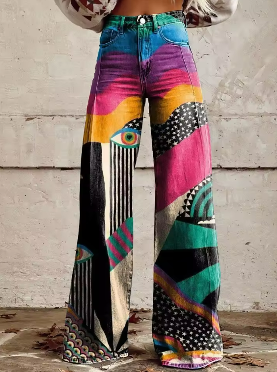 Talia - Flared Pants Boho Chic 0