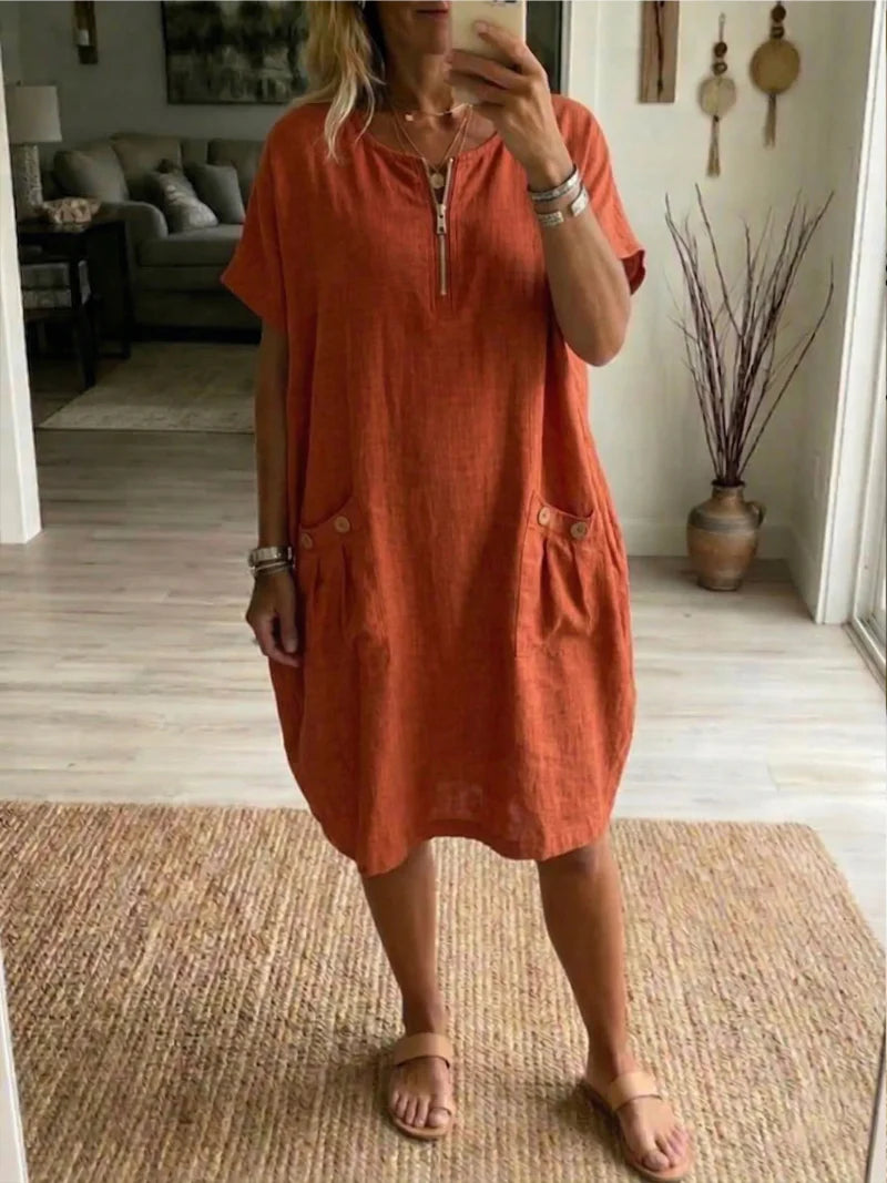 Teresa | Dress with zipper 0