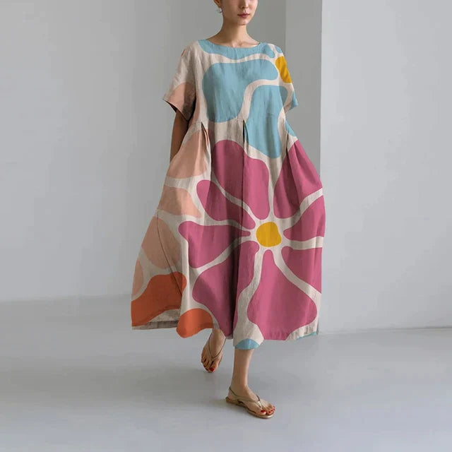 Zara™ | Elegant Floral Print Dress 0