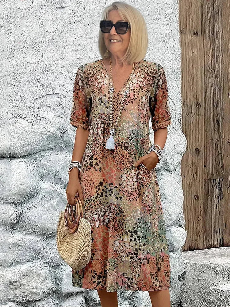 Averline | Vibrant Mid-length Dress
